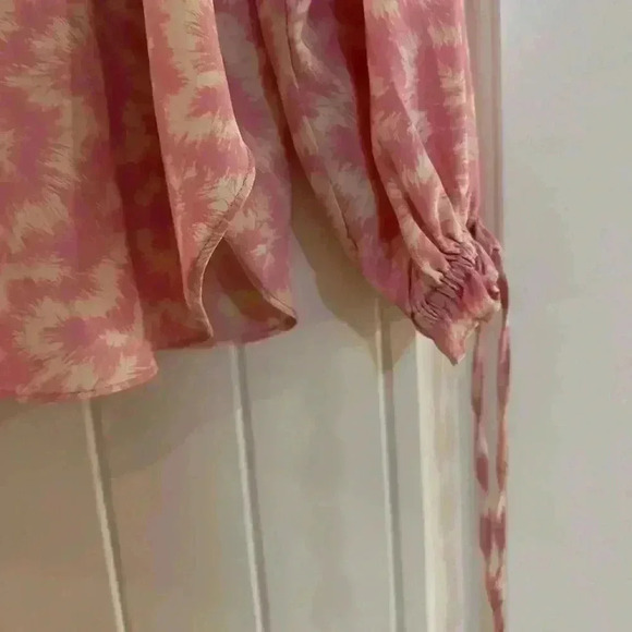 Ladies pink & white TOPSHOP blouse size 2 - Picture 6 of 15